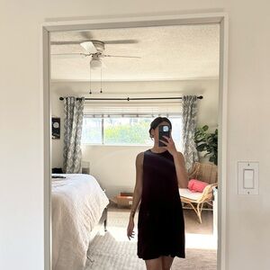 Burgandy Sleeveless Dress